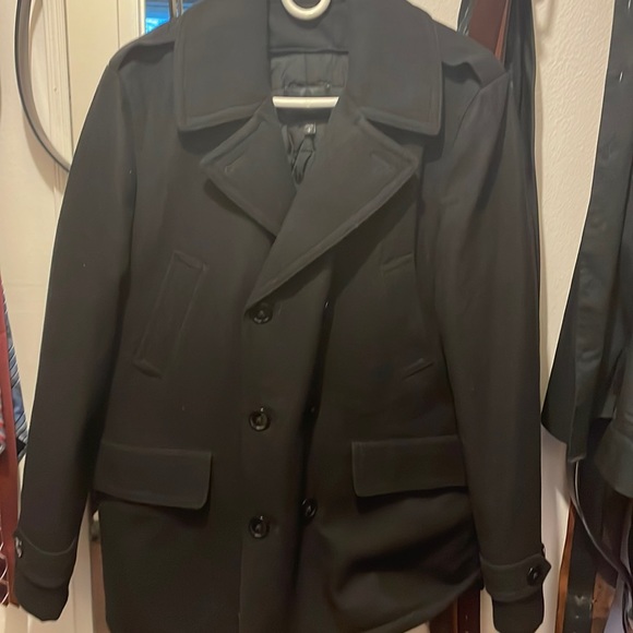 Black Men Wool Coat Express. - Picture 1 of 3